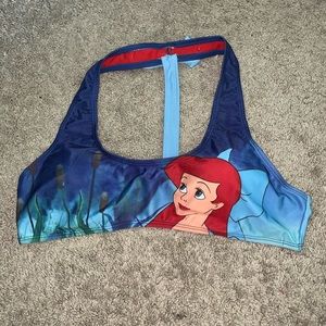 NWOT Little mermaid swim top